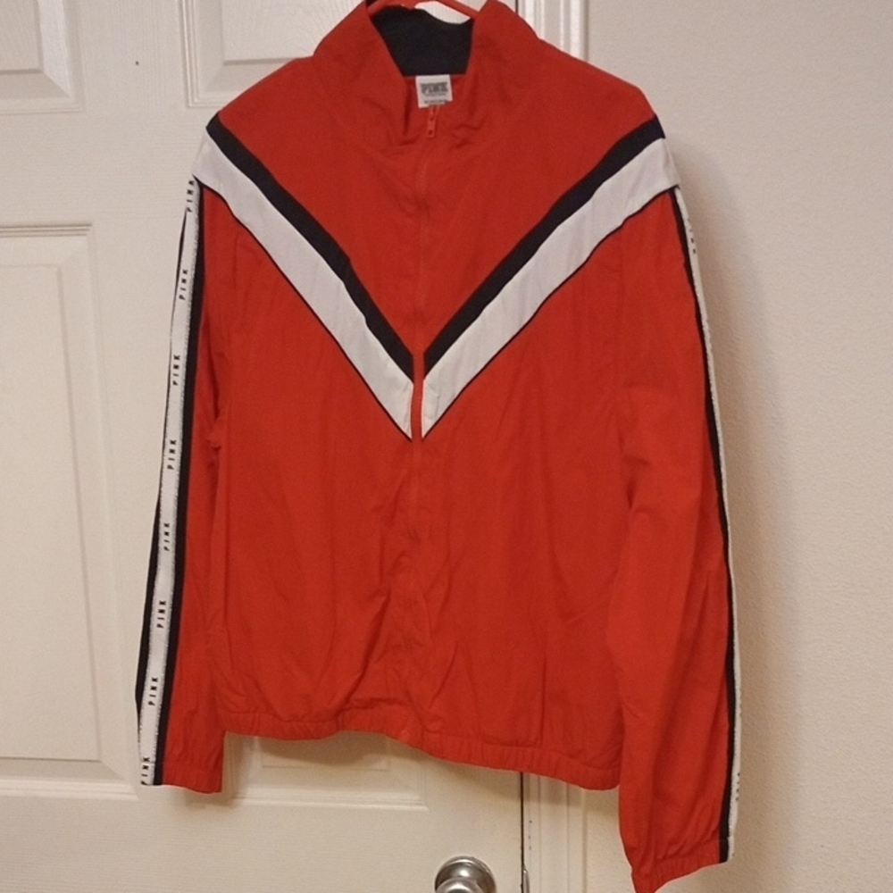 PINK Victoria's Secret Red Bomber Jacket
